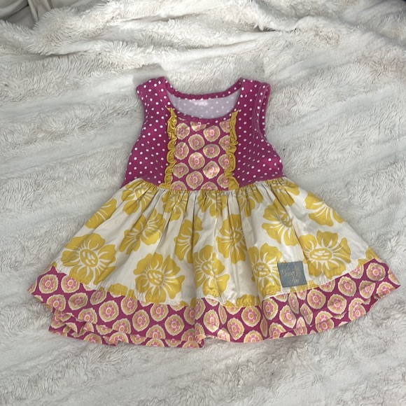 ELEANOR ROSE HAWAIIAN FLOWER PRINT DRESS & BLOOMER SET - Picture 2 of 7